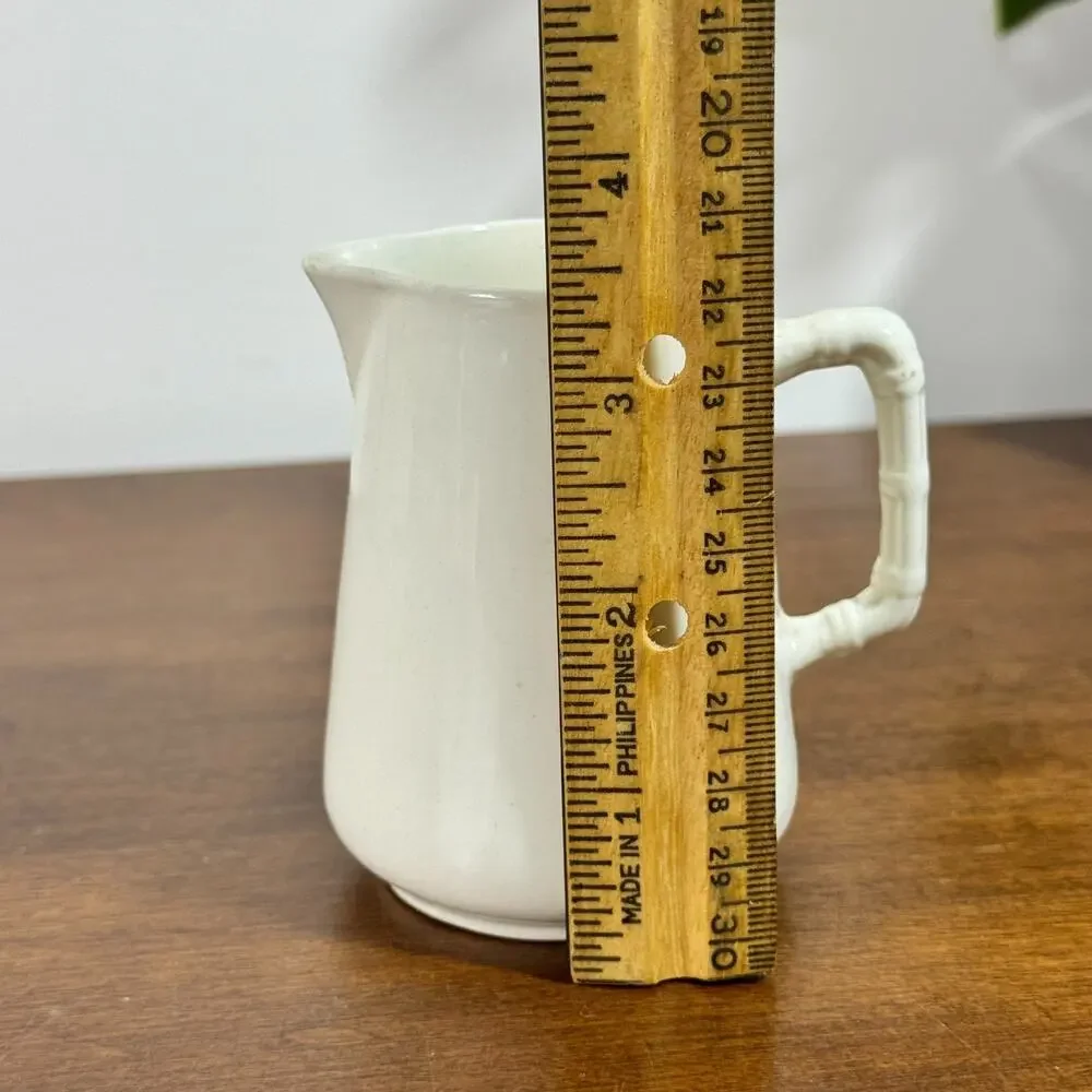 Vintage Sampson Bridgwood England Pitcher Ironstone Semi-Porcelain 3.5 inches